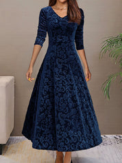 Floressa - Women’s Long Sleeve Floral Dress