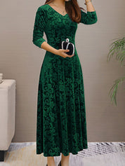 Floressa - Women’s Long Sleeve Floral Dress