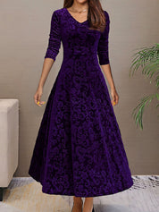 Floressa - Women’s Long Sleeve Floral Dress