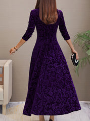 Floressa - Women’s Long Sleeve Floral Dress