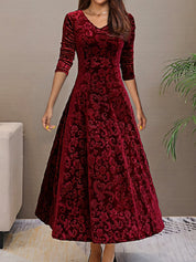 Floressa - Women’s Long Sleeve Floral Dress