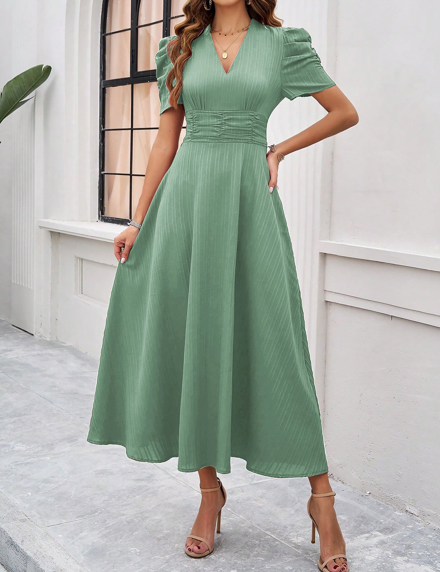 Veloria - Women’s Short Sleeve Summer Dress