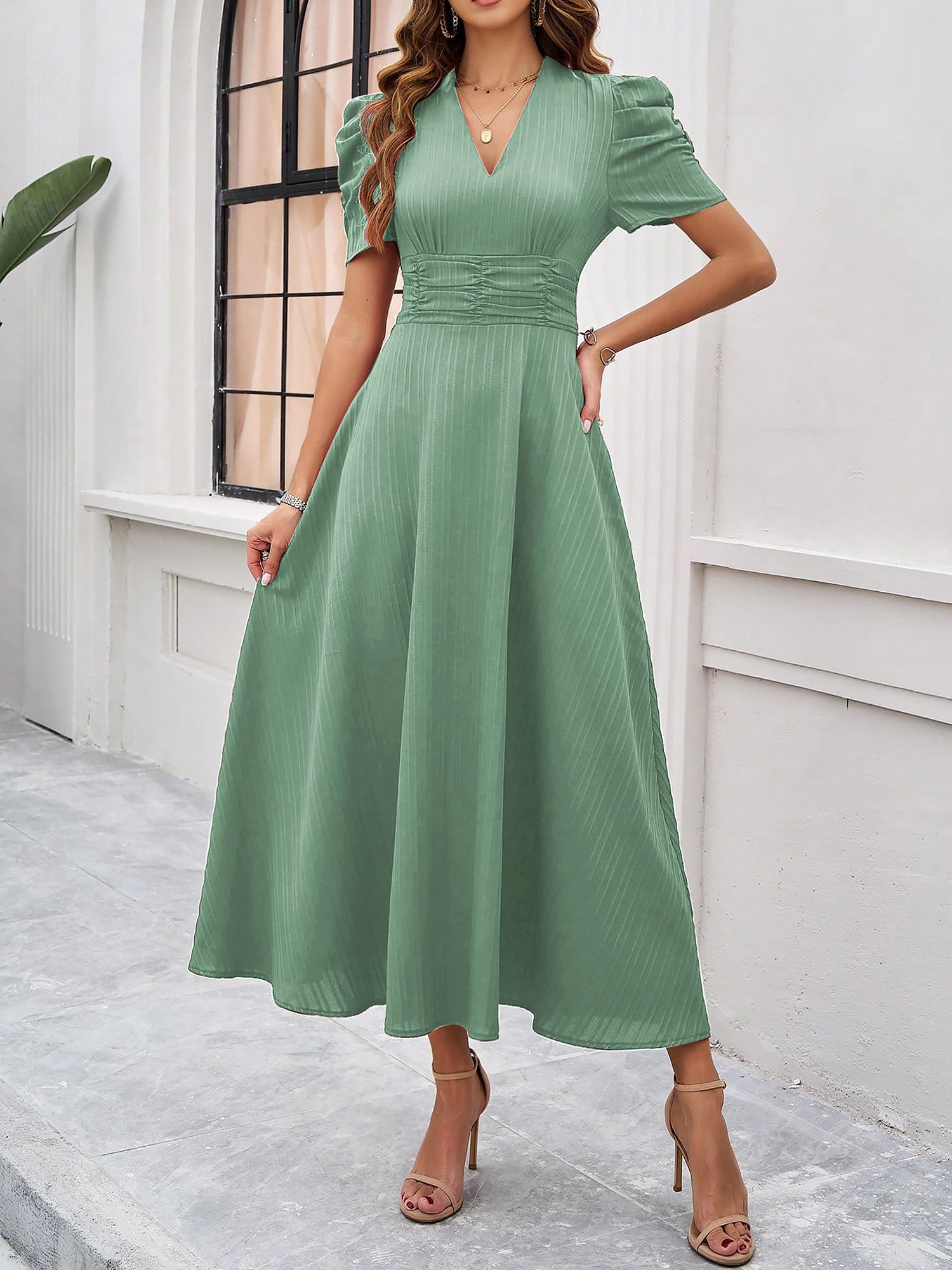 Veloria - Women’s Short Sleeve Summer Dress