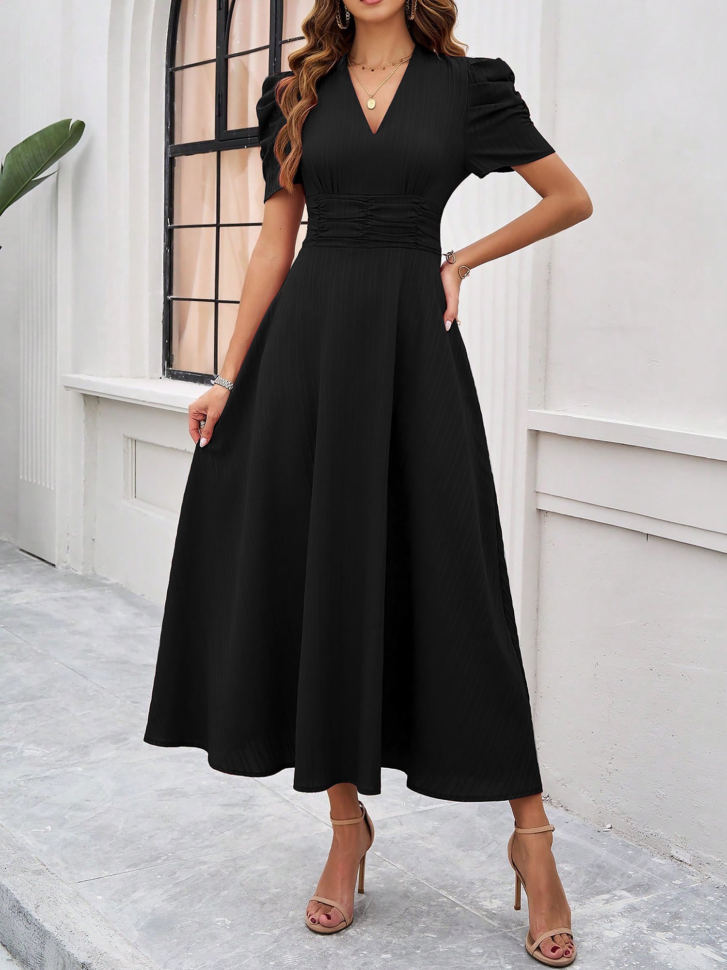 Veloria - Women’s Short Sleeve Summer Dress