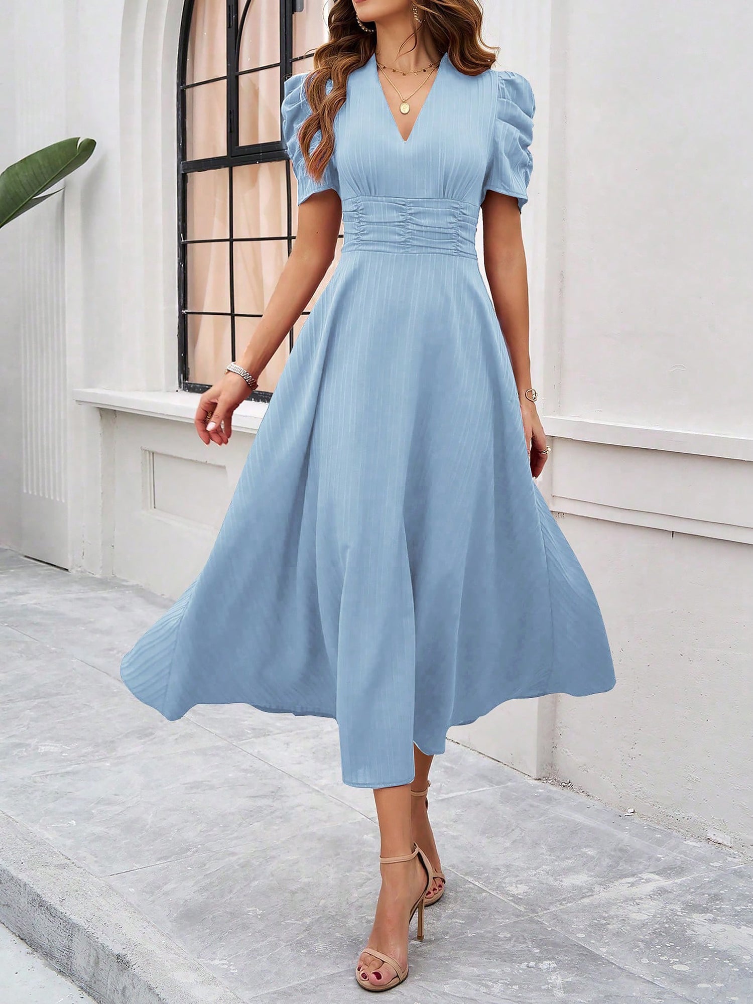 Veloria - Women’s Short Sleeve Summer Dress