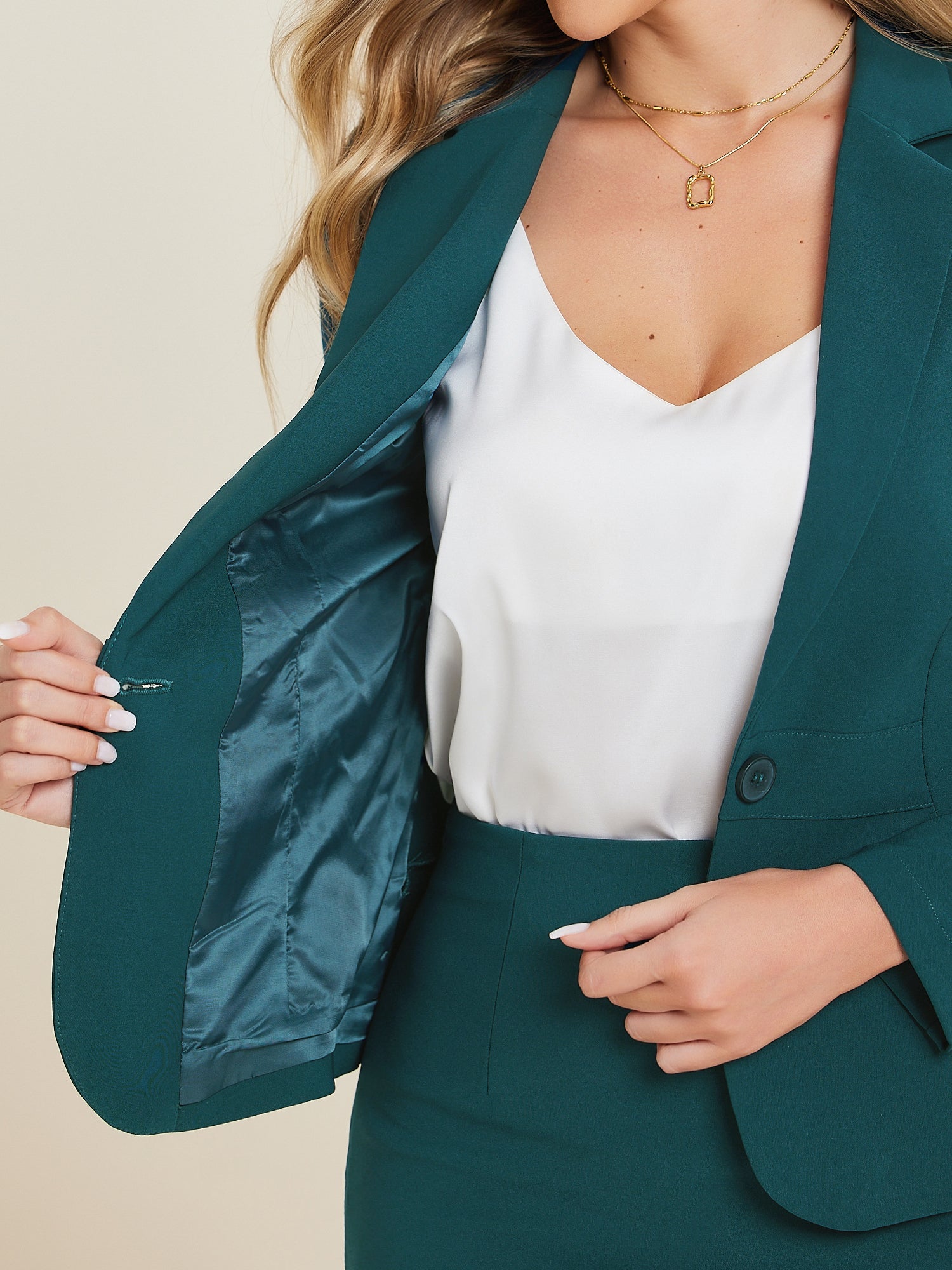 Velessa - Women’s Peplum Work Top