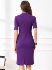 Formessa - Women’s Sheath Work Midi Dress