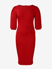 Serina - Women’s 3/4 Sleeve Work Dress