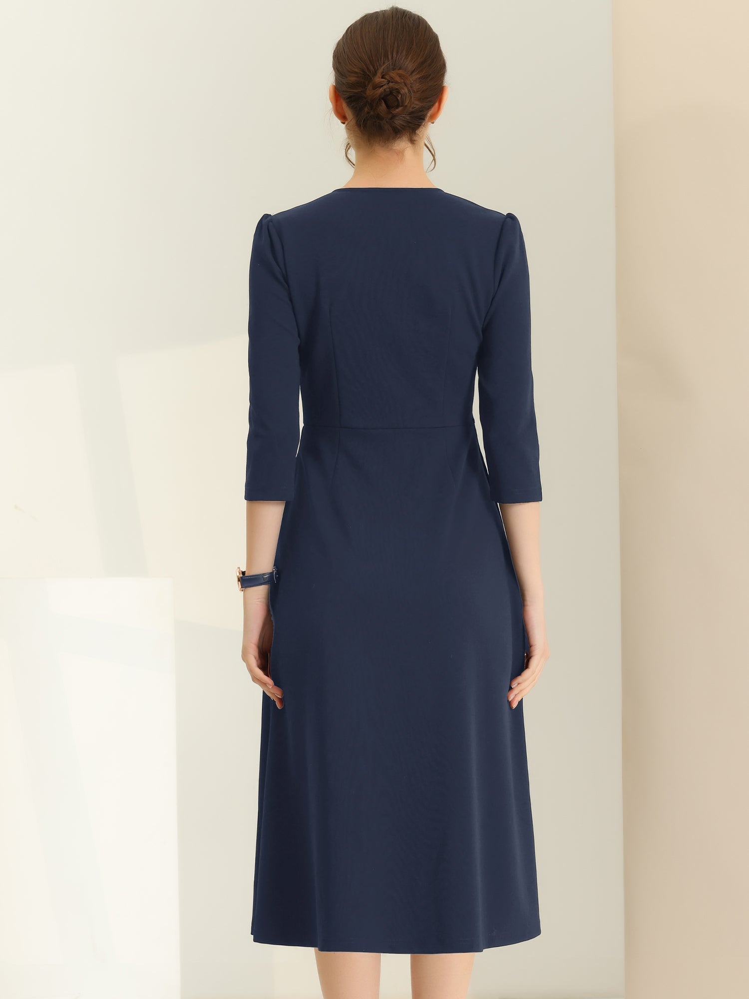 Lunavelle - Women’s A-Line Summer Midi Dress
