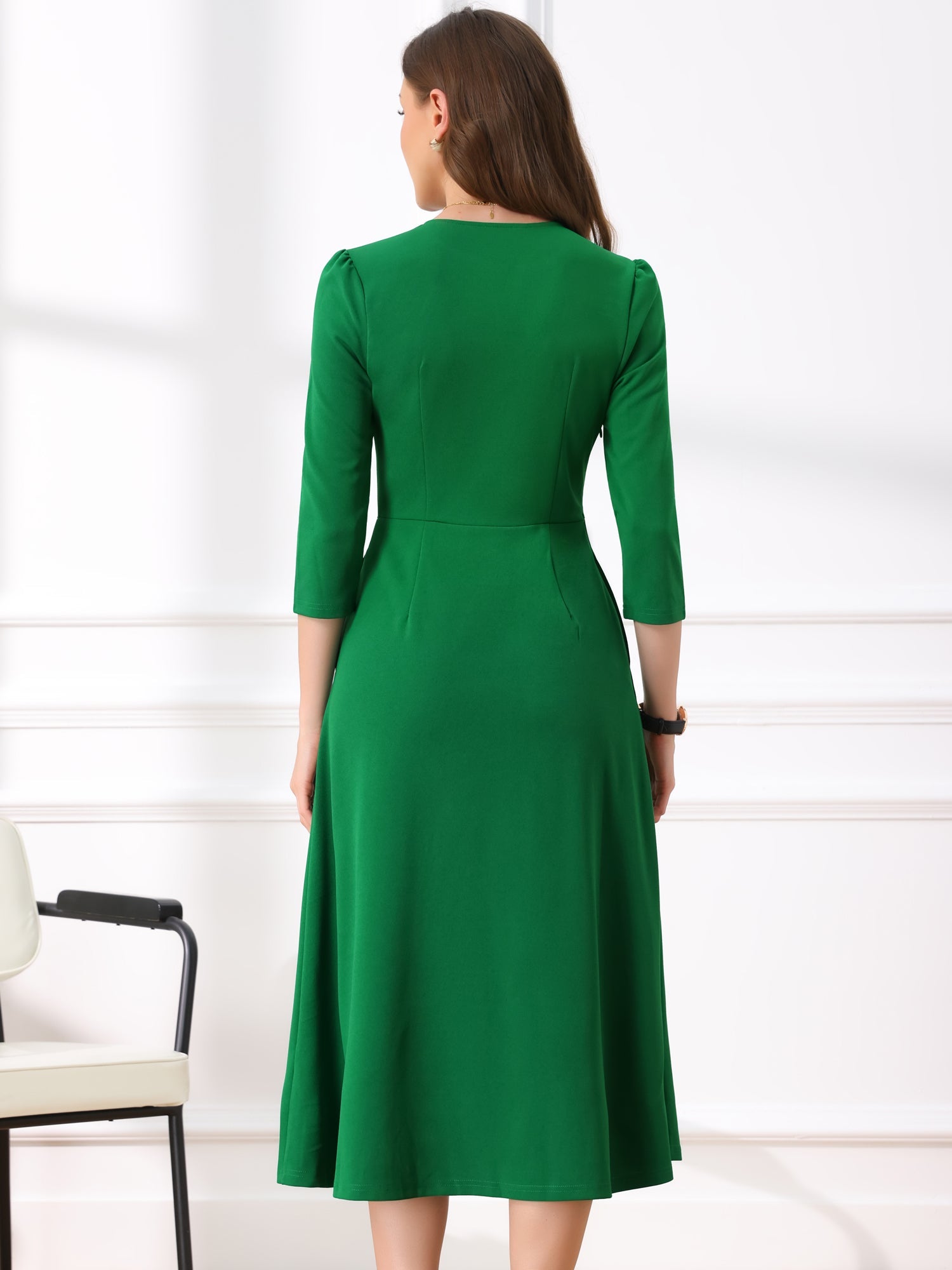 Lunavelle - Women’s A-Line Summer Midi Dress