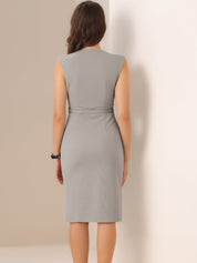 Slevara - Women’s Sleeveless Bodycon Work Dress