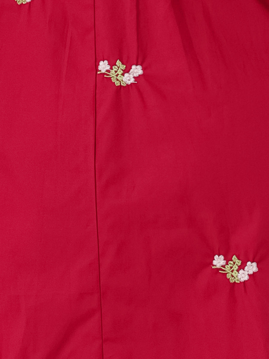 Embrovella - Women’s Embroidered Cotton Mini Dress
