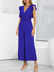 Ceravexa - Women’s Cap Sleeve Cocktail Jumpsuit