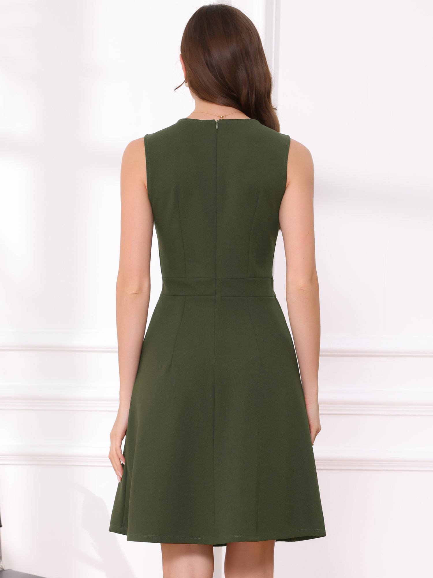 Elavina – Women’s Sleeveless Fit & Flare Mini Dress