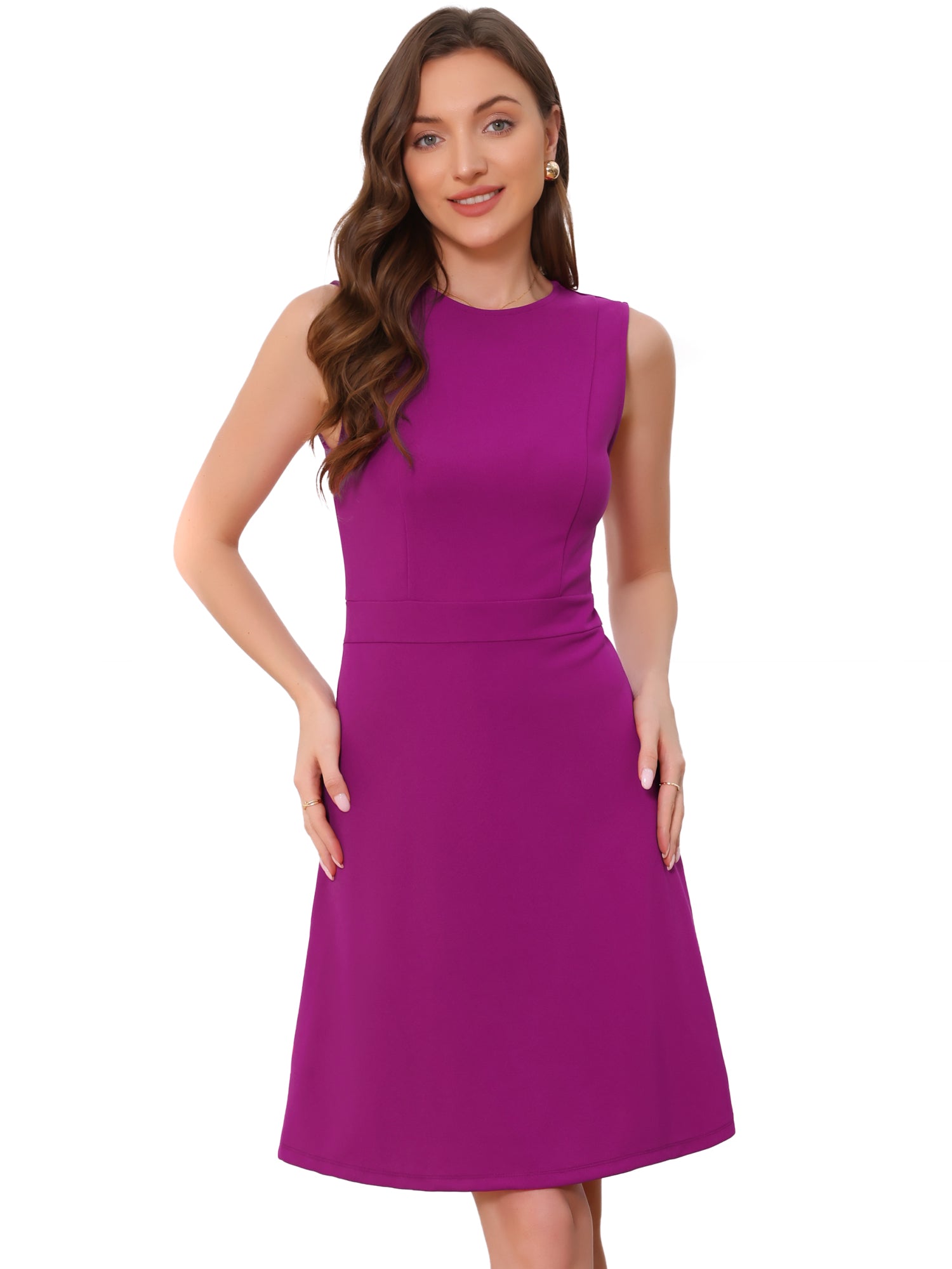 Elavina – Women’s Sleeveless Fit & Flare Mini Dress