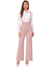 Suspira - Women’s Wide Leg Suspender Jumpsuit