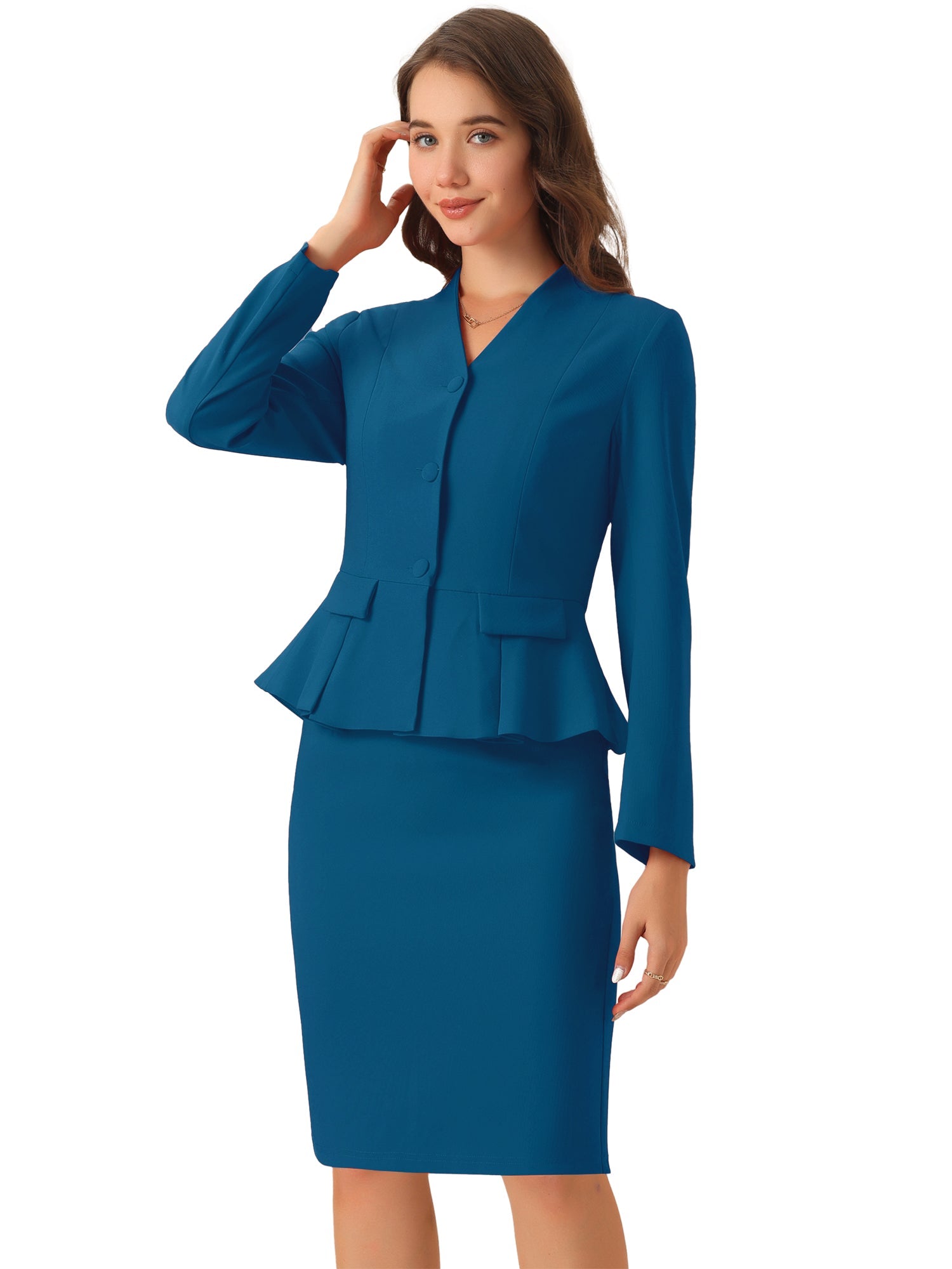 Peplira - Women’s Peplum Work Blouse