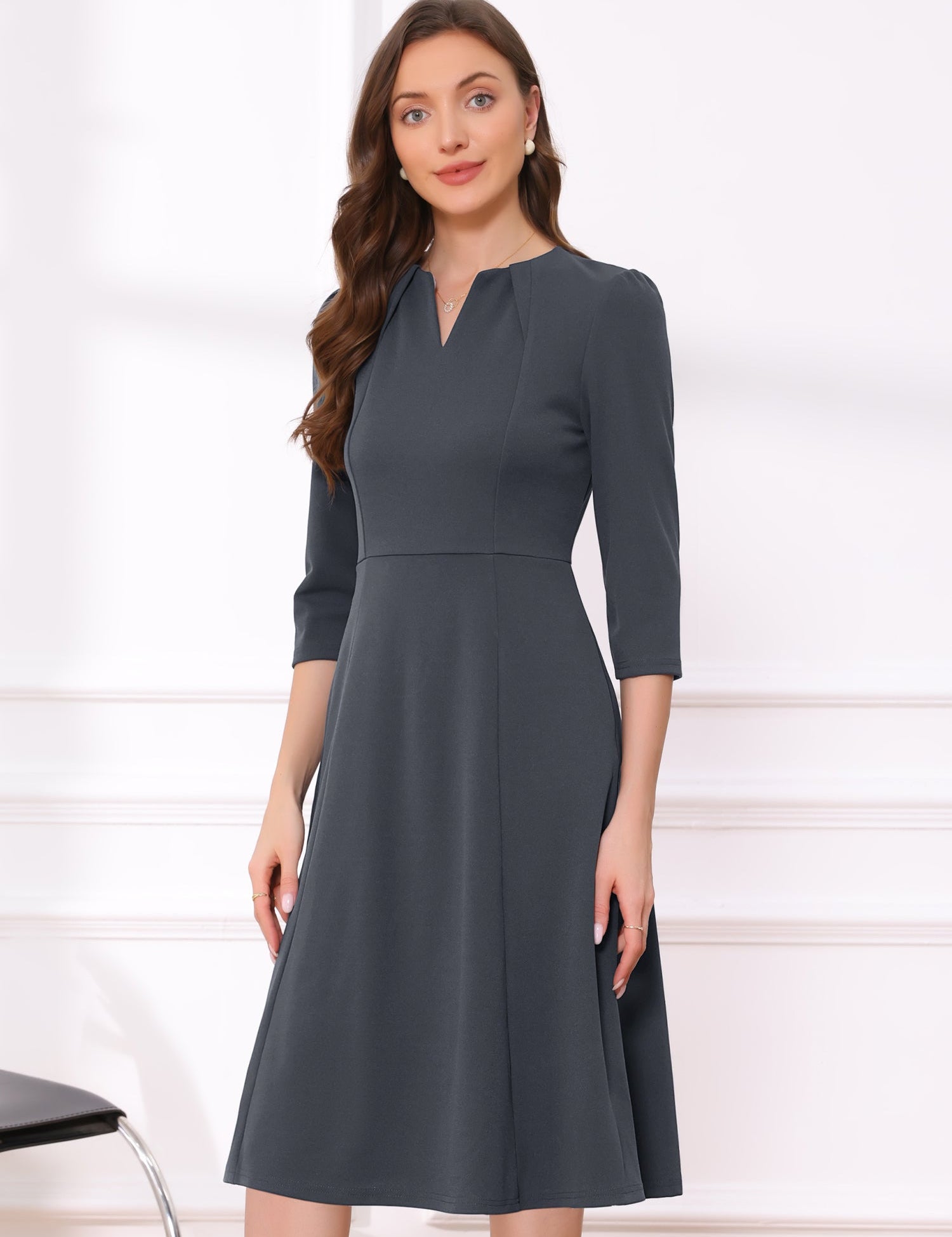 Lunavelle - Women’s A-Line Summer Midi Dress