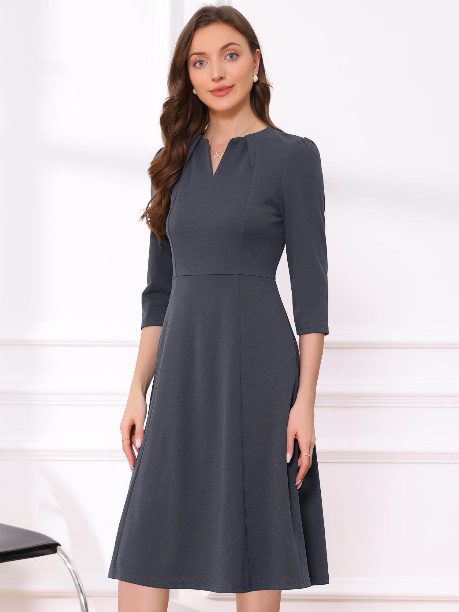 Lunavelle - Women’s A-Line Summer Midi Dress