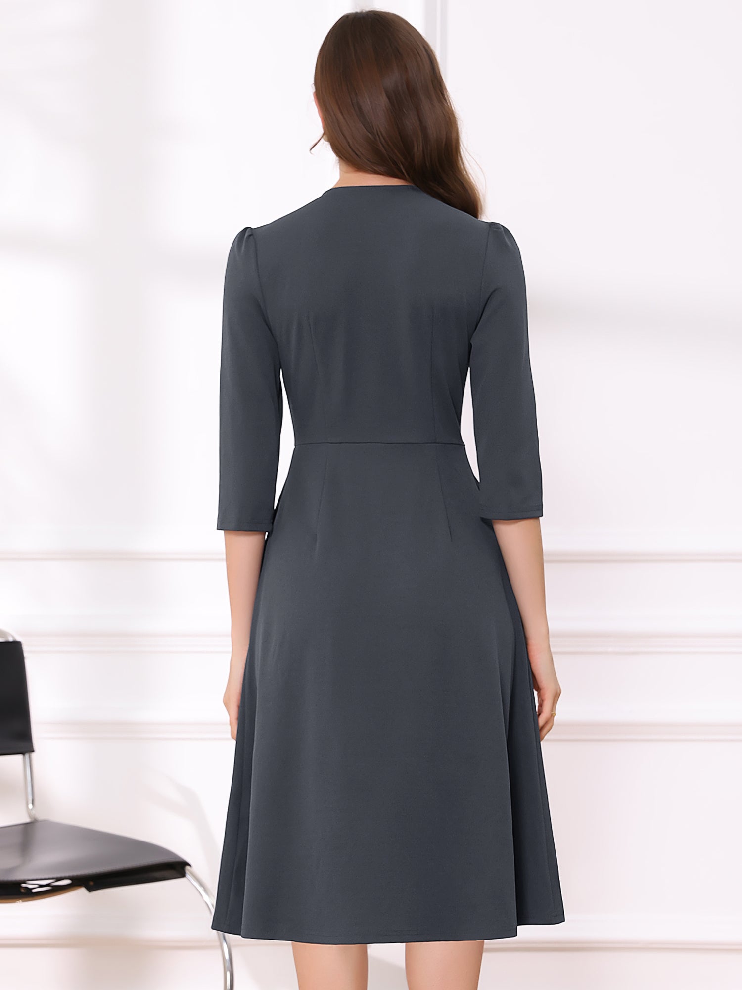 Lunavelle - Women’s A-Line Summer Midi Dress