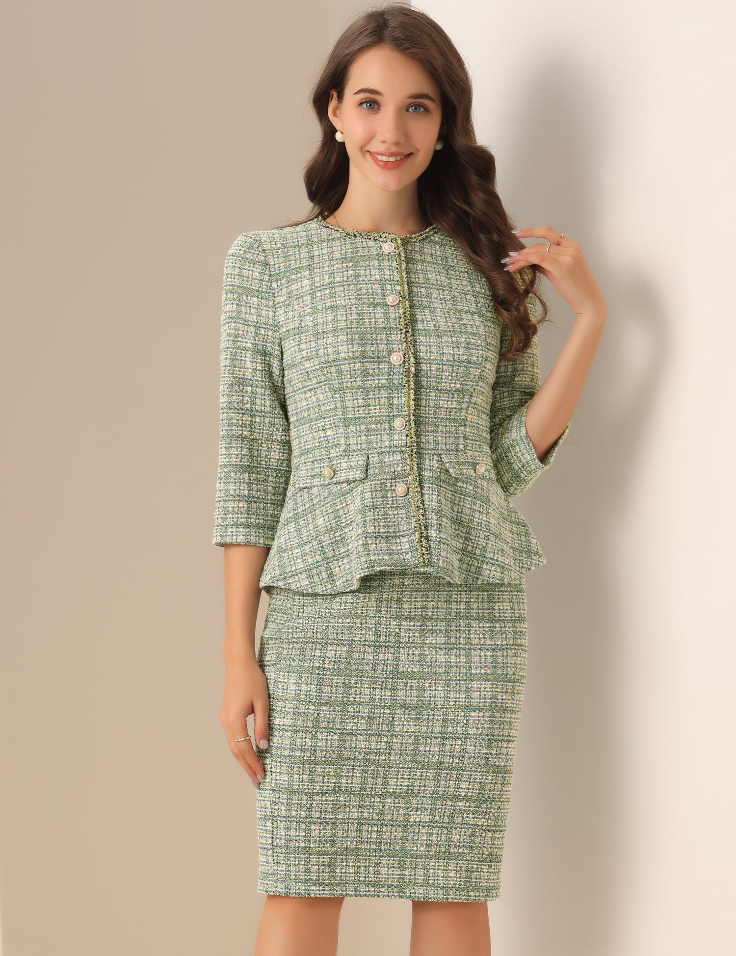 Plaidessa - Women’s Plaid Button Down Dress