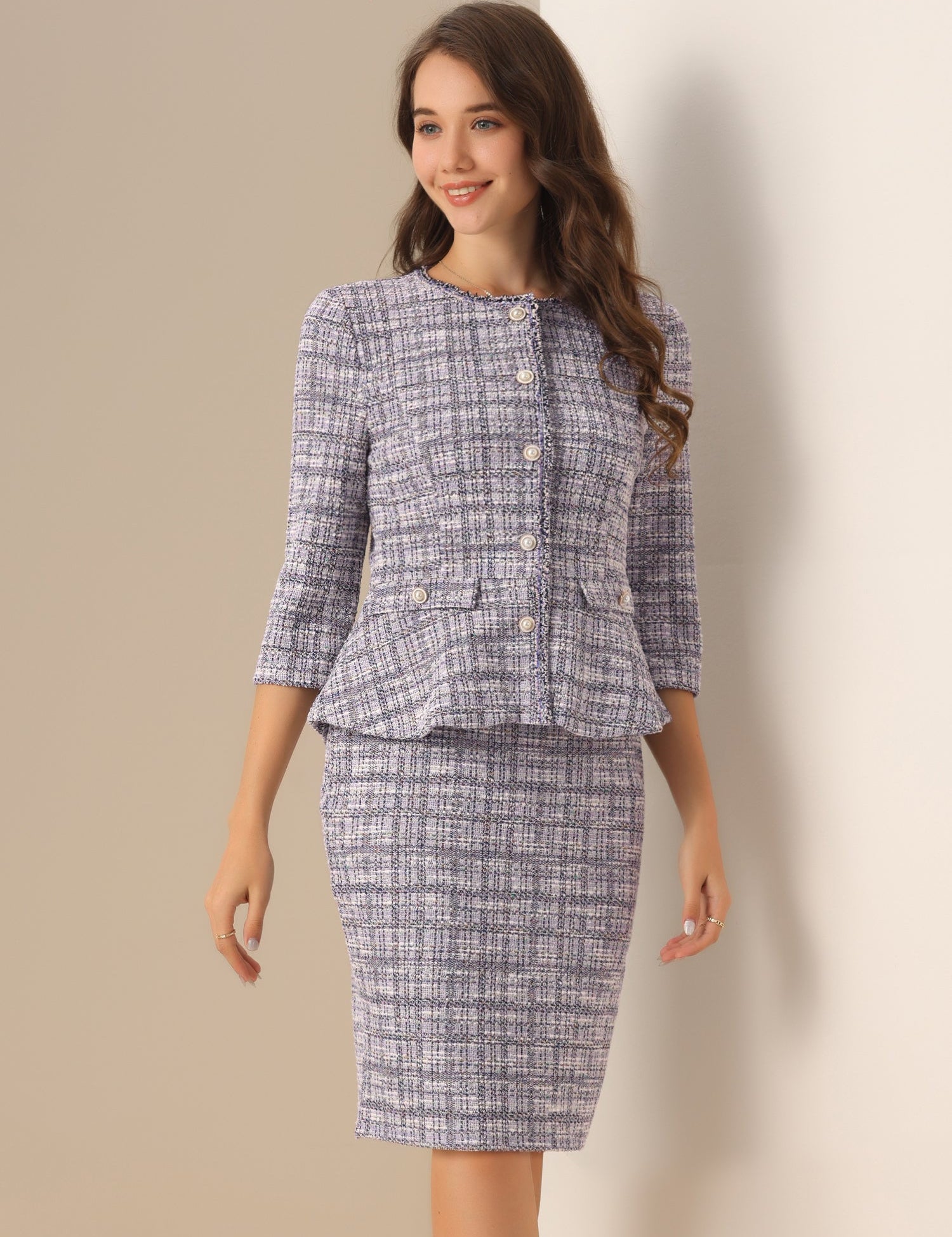 Plaidessa - Women’s Plaid Button Down Dress