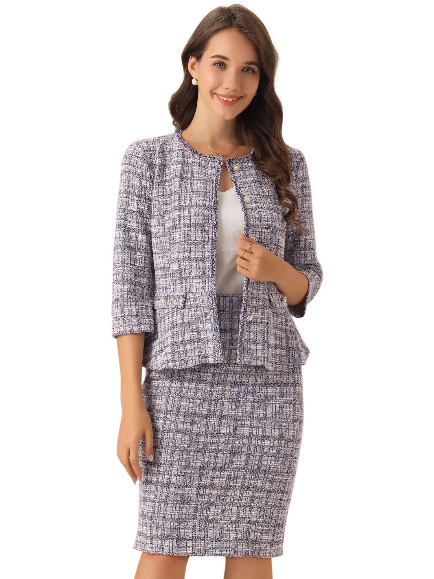 Plaidessa - Women’s Plaid Button Down Dress