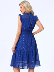 Stellara – Women’s Star Print A-Line Dress