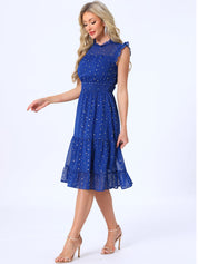 Stellara – Women’s Star Print A-Line Dress