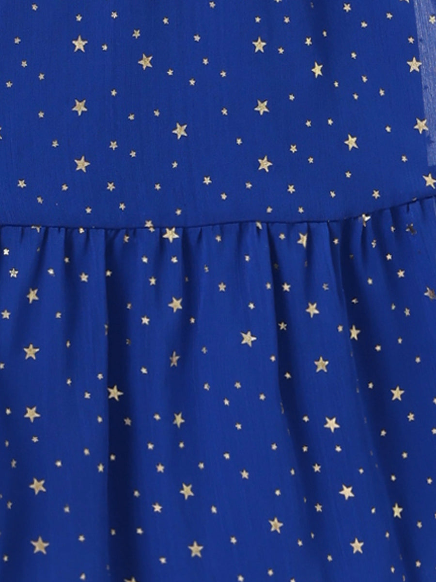Stellara – Women’s Star Print A-Line Dress
