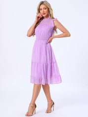 Stellara – Women’s Star Print A-Line Dress