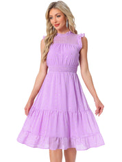 Stellara – Women’s Star Print A-Line Dress