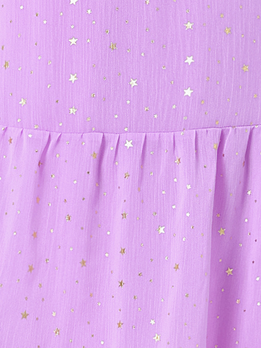 Stellara – Women’s Star Print A-Line Dress