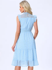 Stellara – Women’s Star Print A-Line Dress