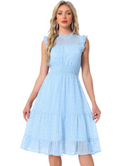 Stellara – Women’s Star Print A-Line Dress