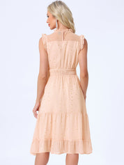 Stellara – Women’s Star Print A-Line Dress