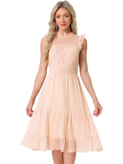 Stellara – Women’s Star Print A-Line Dress