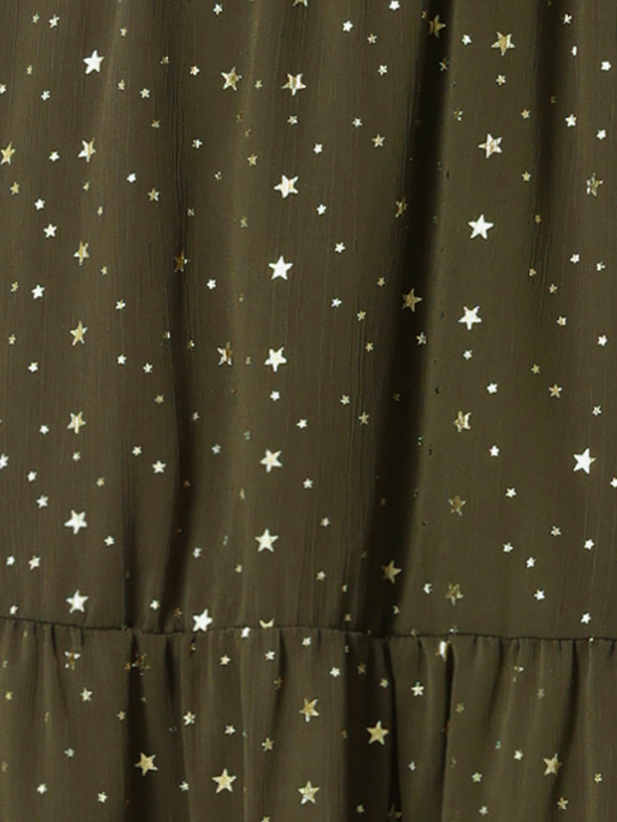 Stellara – Women’s Star Print A-Line Dress
