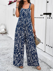Visvera - Women’s Graphic Sleeveless Jumpsuit