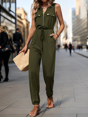 Solvera - Women’s Sleeveless Casual Jumpsuit