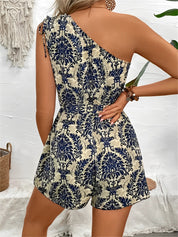 Florvessa - Women’s Floral Sleeveless Romper