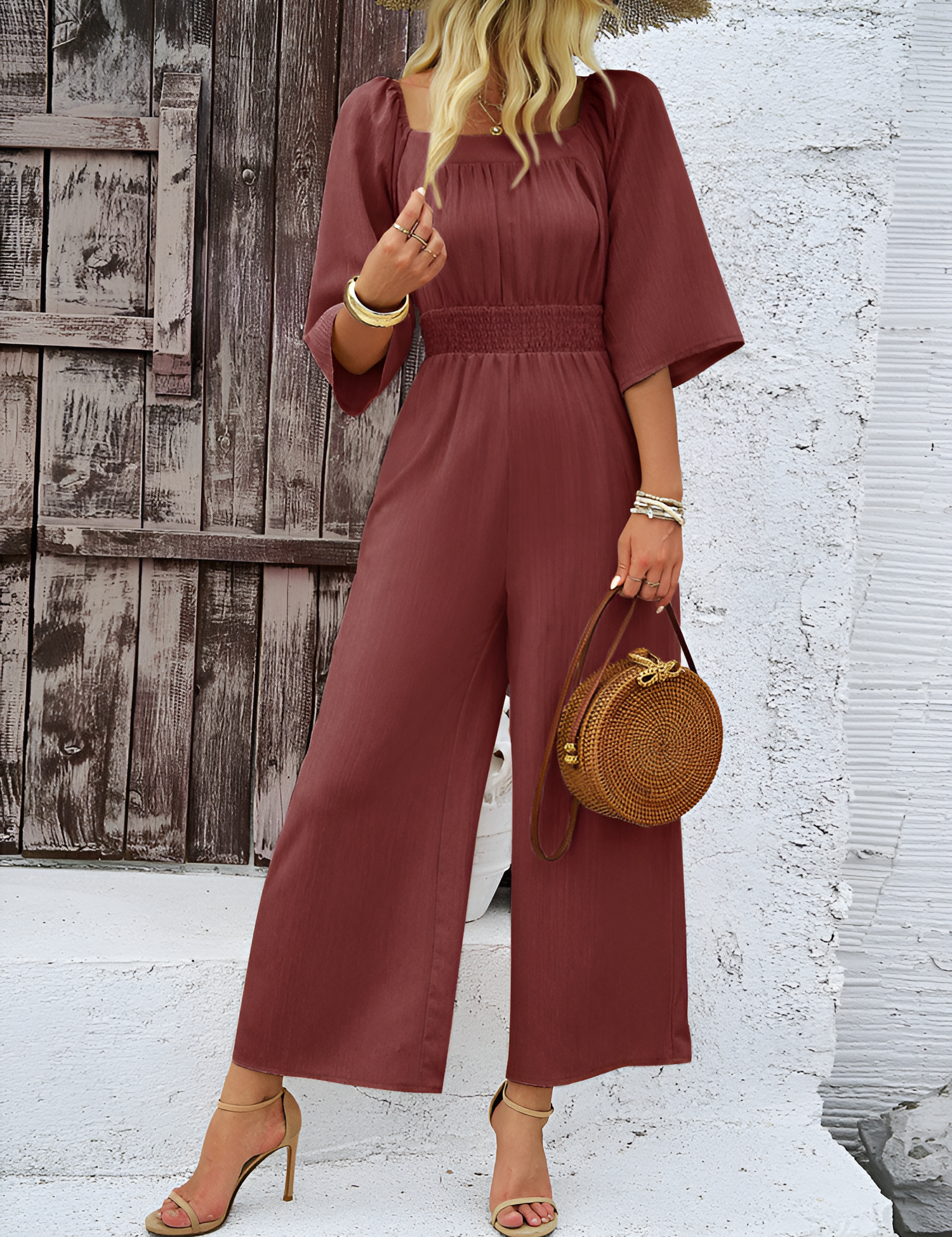 4 Sleeve Summer Jumpsuit