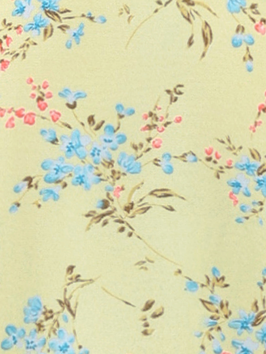 Florvessa - Women’s Floral A-Line Midi Dress