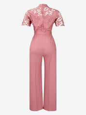 Ofivexa - Women’s Short Sleeve Work Jumpsuit