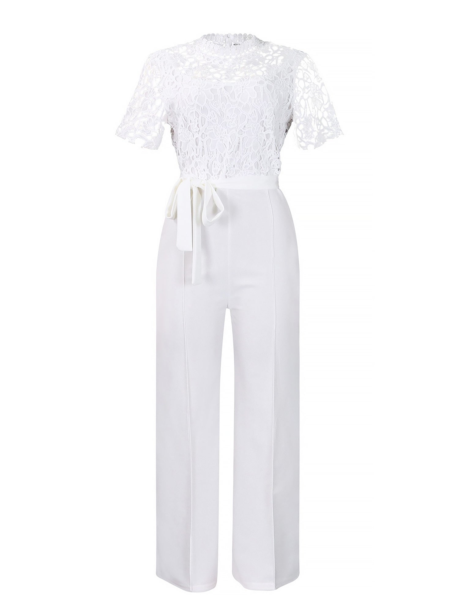 Ofivexa - Women’s Short Sleeve Work Jumpsuit
