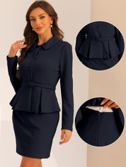 Elvessa - Women’s Peplum Work Blouse
