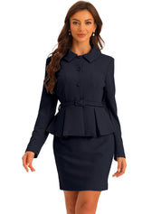 Elvessa - Women’s Peplum Work Blouse