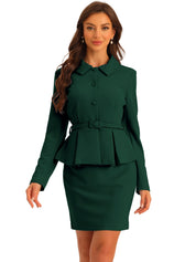 Elvessa - Women’s Peplum Work Blouse