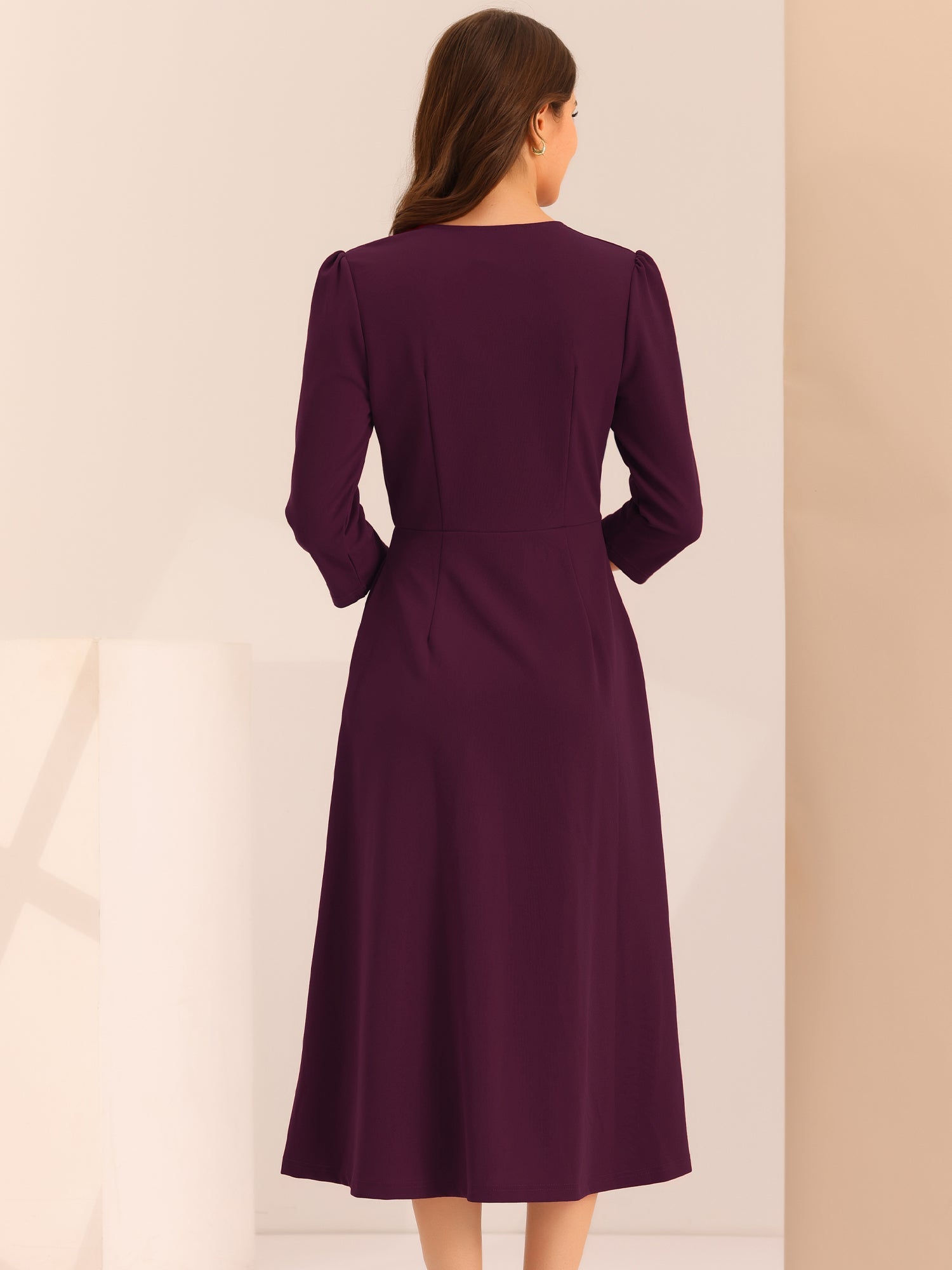 Lunavelle - Women’s A-Line Summer Midi Dress