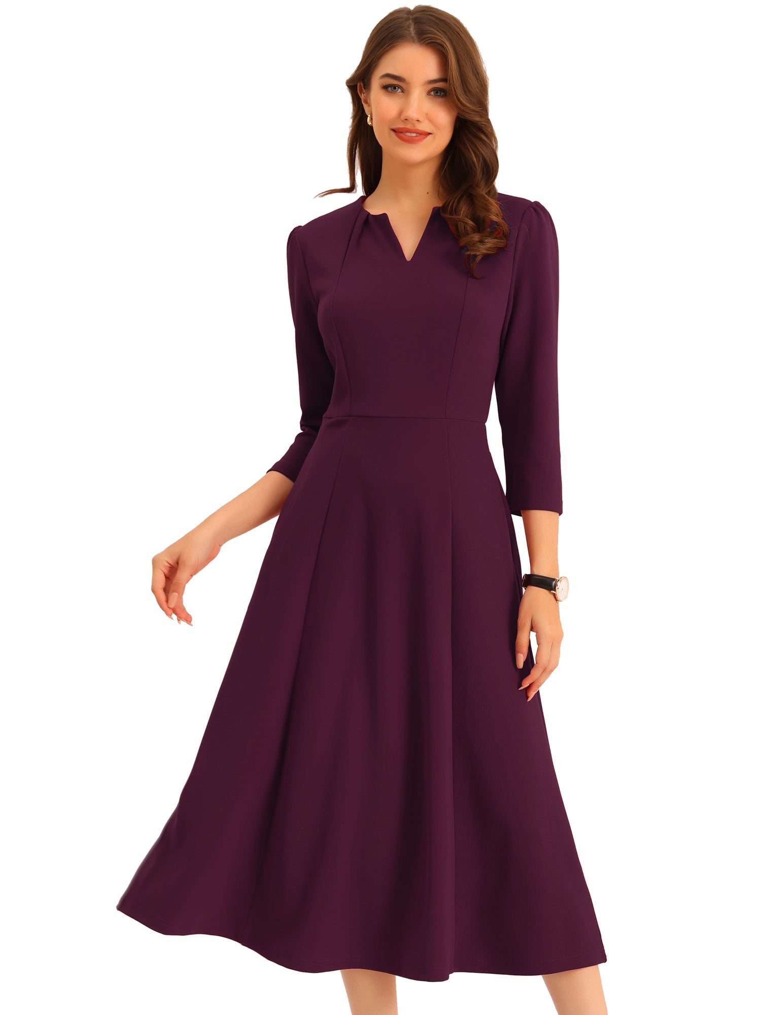 Lunavelle - Women’s A-Line Summer Midi Dress